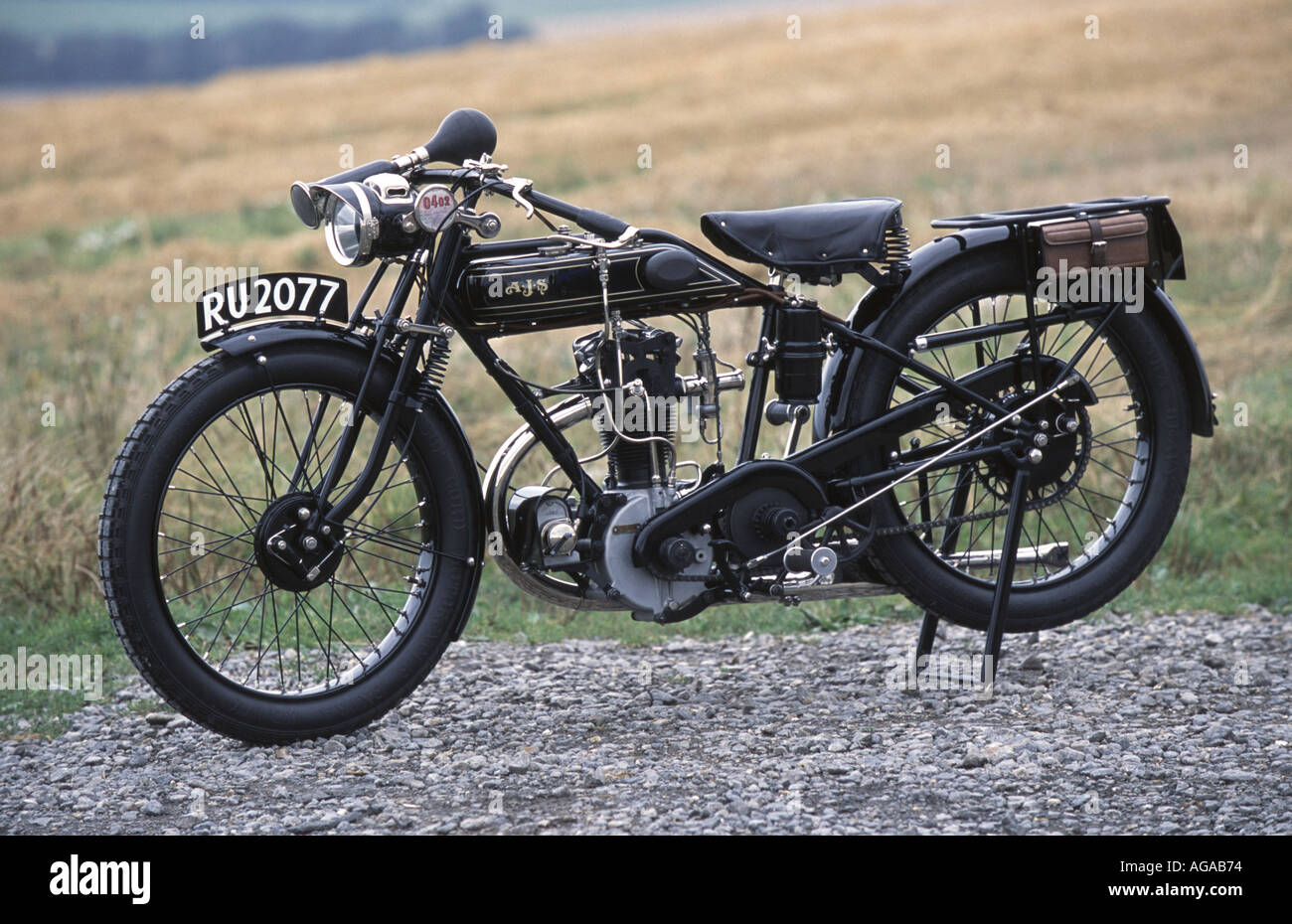 Vintage AJS Moto Foto stock - Alamy