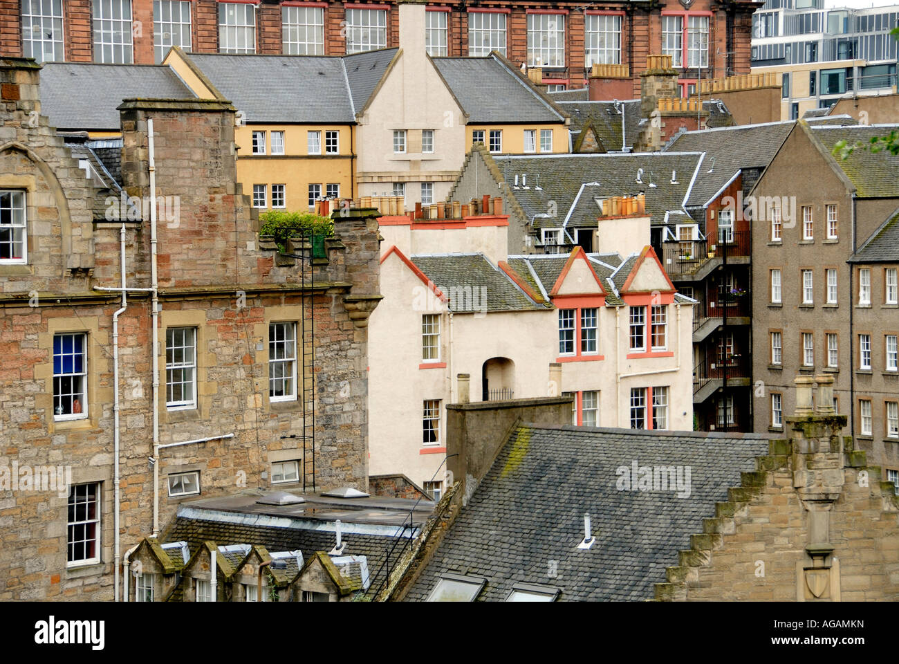 Vecchia Edinburgo Scozia Gran Bretagna Foto Stock