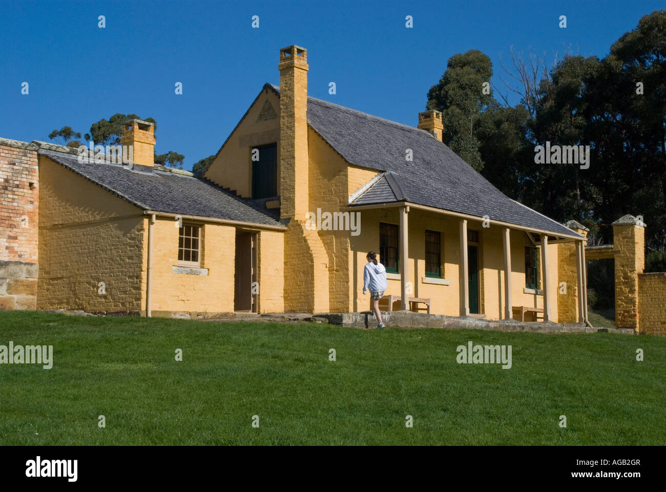 Home della rivoluzionaria irlandese William Smith O'Brien a Port Arthur Tasmania Foto Stock