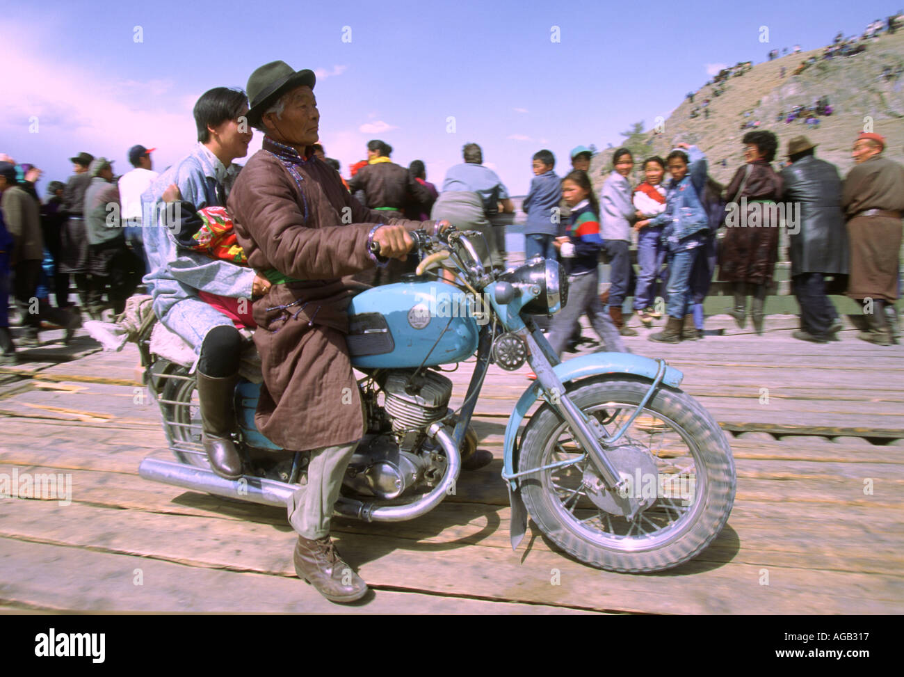 CAMEL TROPHY IN MONGOLIA Foto Stock