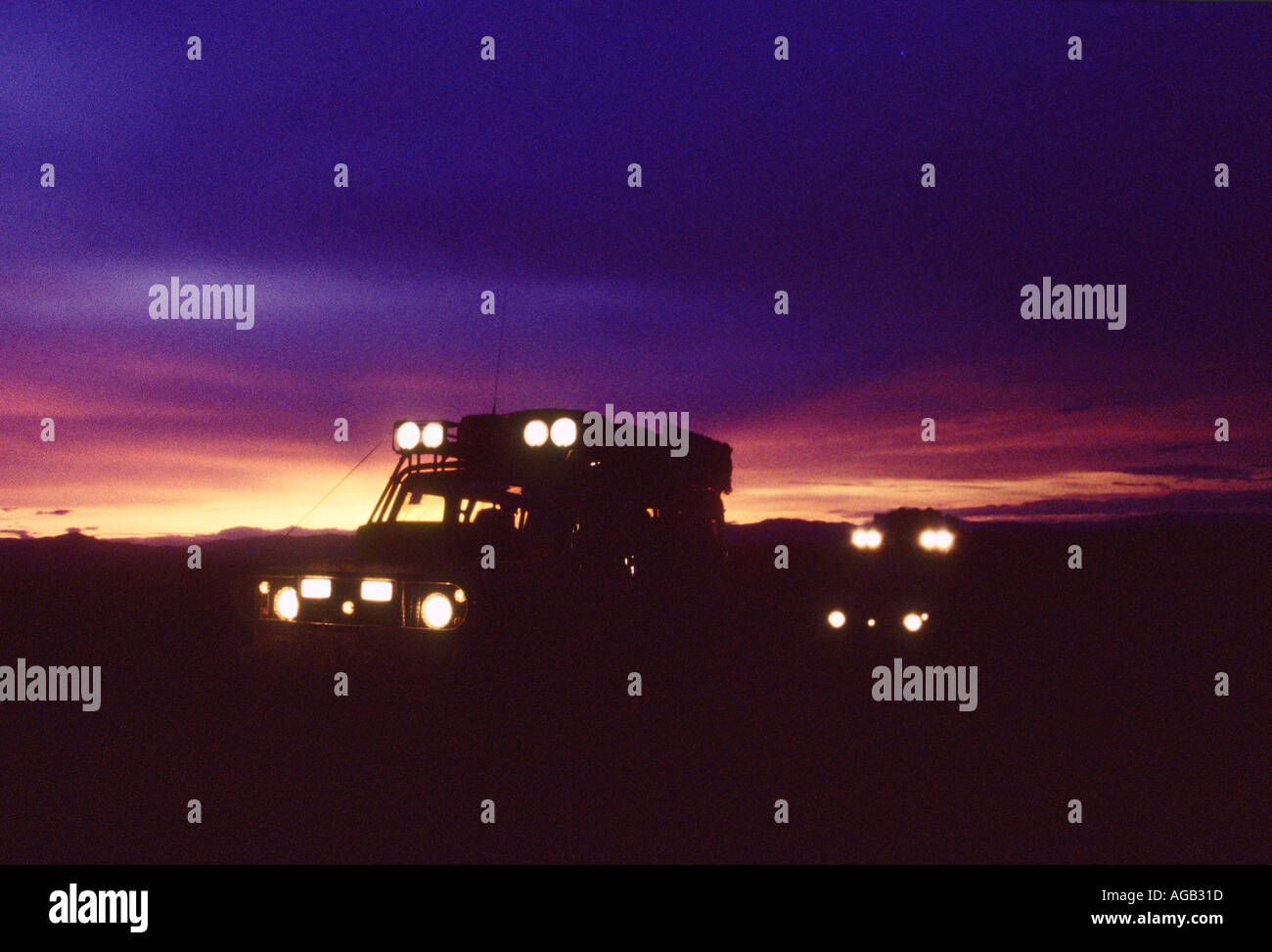 CAMEL TROPHY IN MONGOLIA Foto Stock