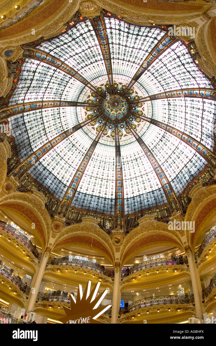 Galeries Lafayette Paris Francia Foto Stock