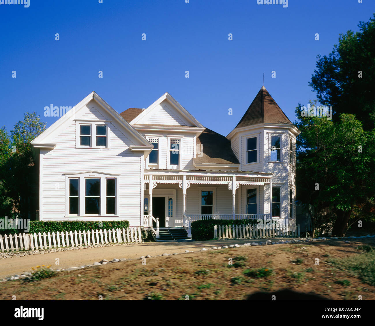 Casa da film americano Tipica casa in legno Foto Stock