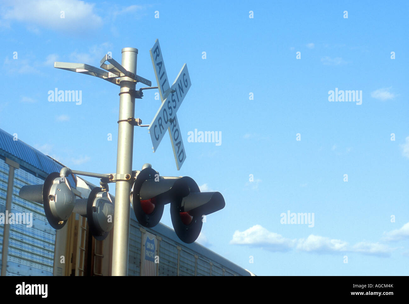 Attraversamento ferroviario Foto Stock