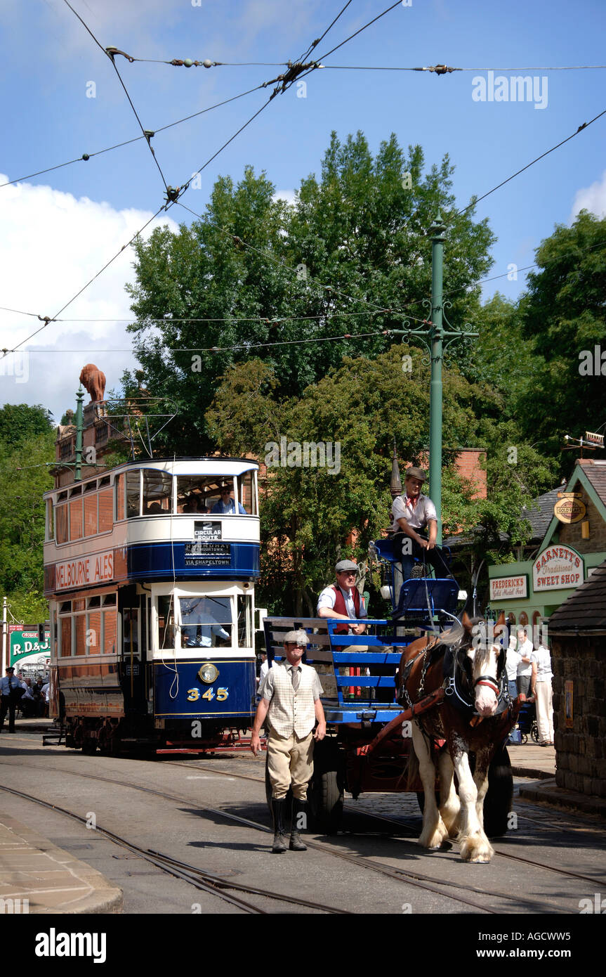 Crich Tramway Foto Stock