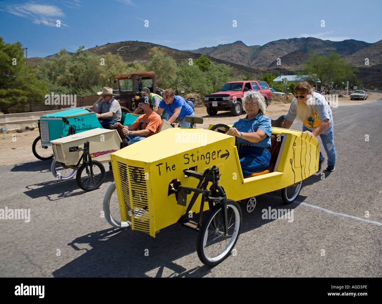 Soapbox Derby gara Foto Stock