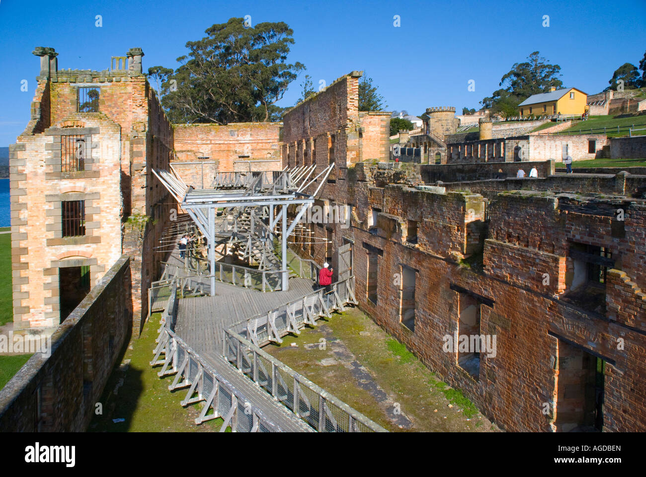 Il penitenziario all'insediamento penale a Port Arthur sulla Penisola della Tasmania in Tasmania Foto Stock