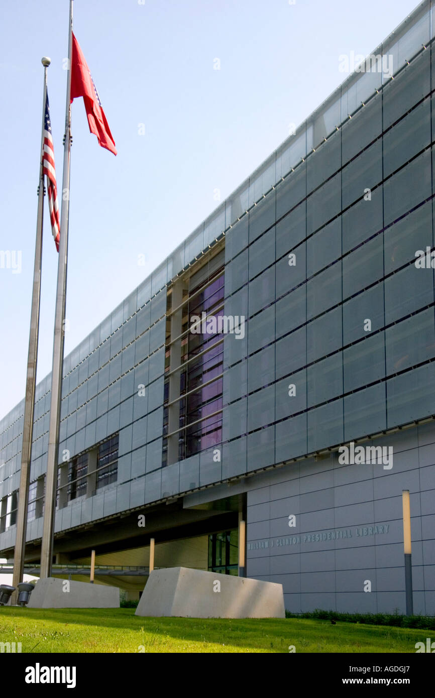 William J. Clinton Presidential Library in Little Rock Arkansas. Foto Stock