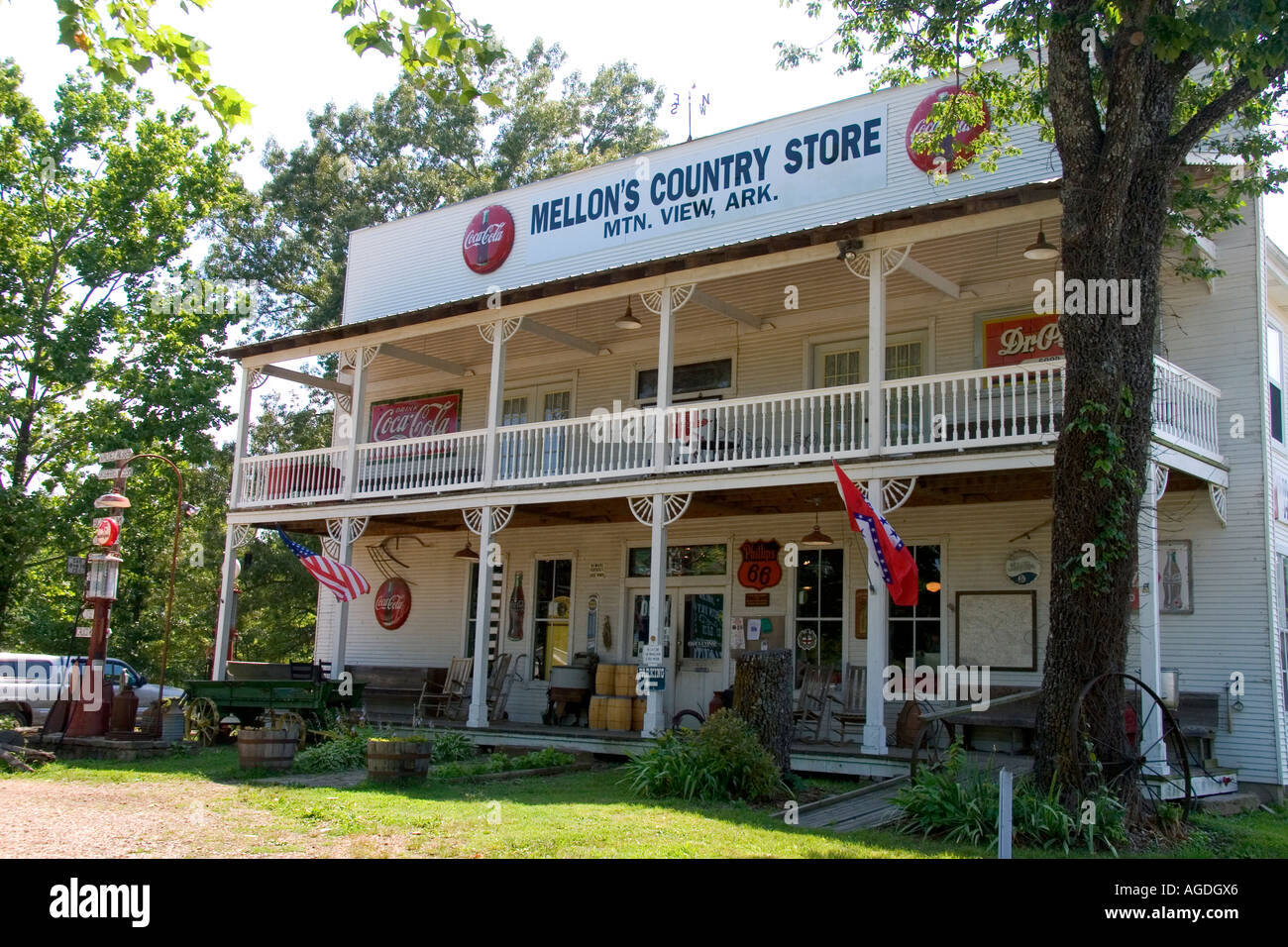 Mellon il paese del negozio in Mountain View, Arkansas. Foto Stock