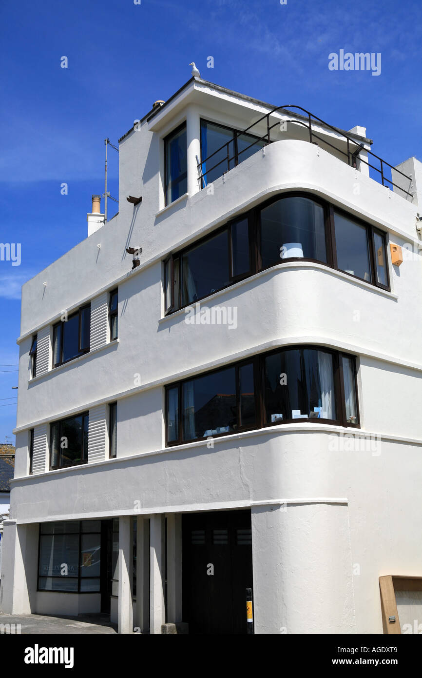 Edificio Art Deco Penzance Cornwall Regno Unito Foto Stock