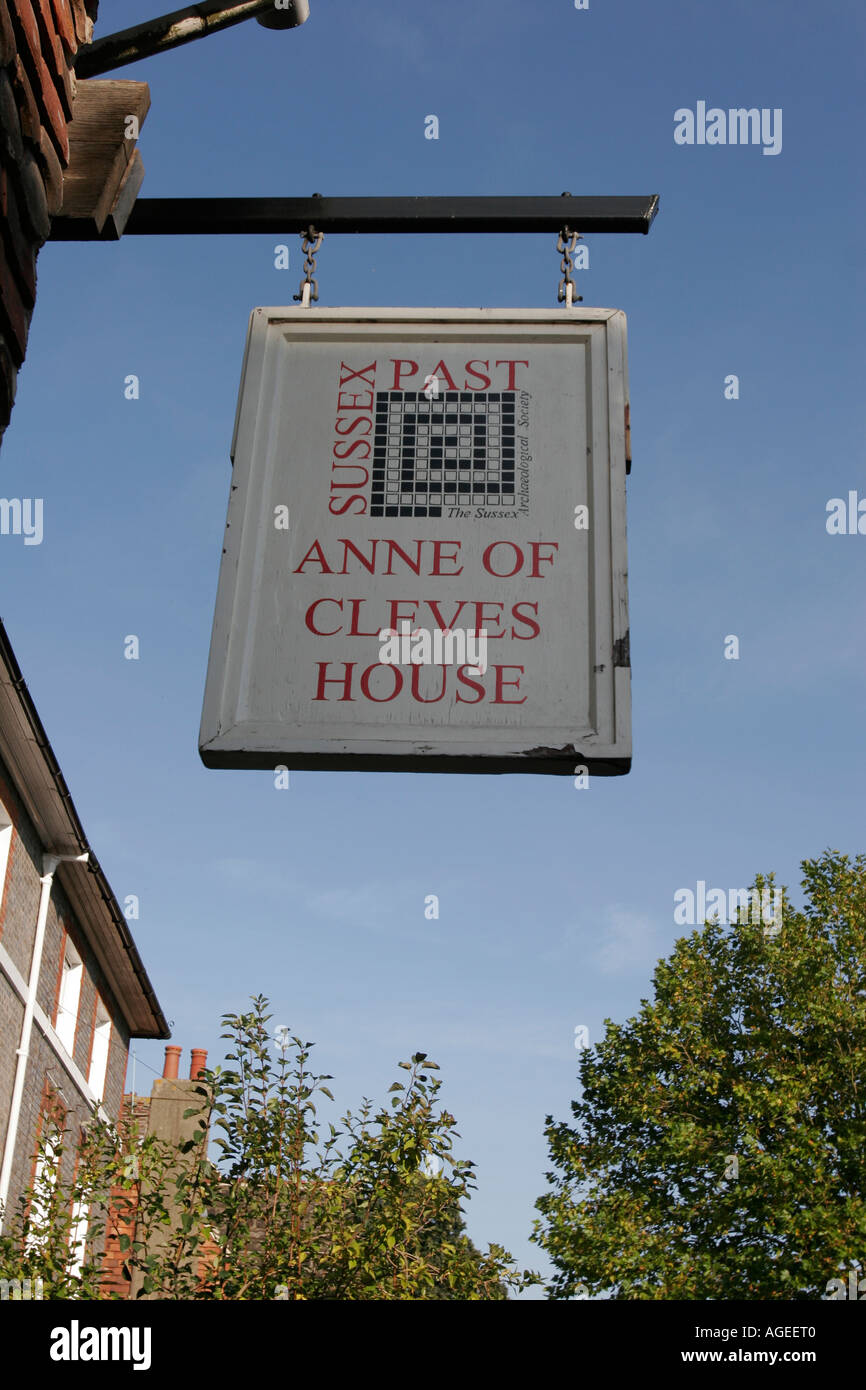 Anne of Cleves House. Lewes, East Sussex, Inghilterra Foto Stock