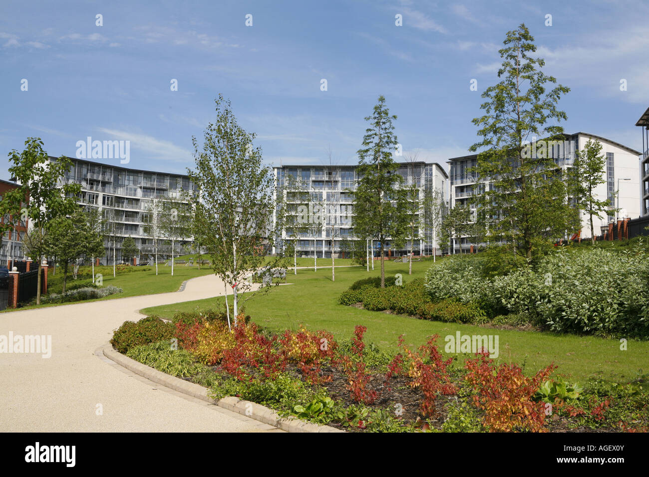 I parchi di Park Central e centro della città di Birmingham Inghilterra REGNO UNITO Foto Stock