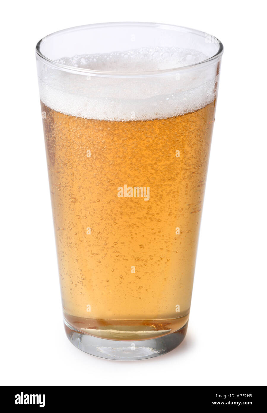 Vetro di birra Foto Stock
