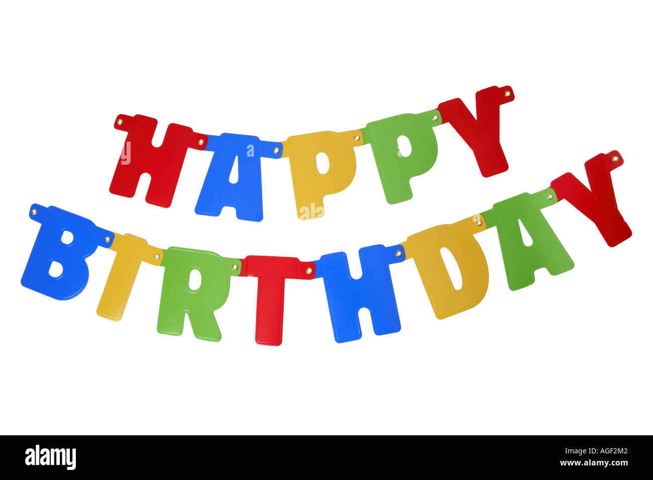 Buon compleanno lettere Foto Stock