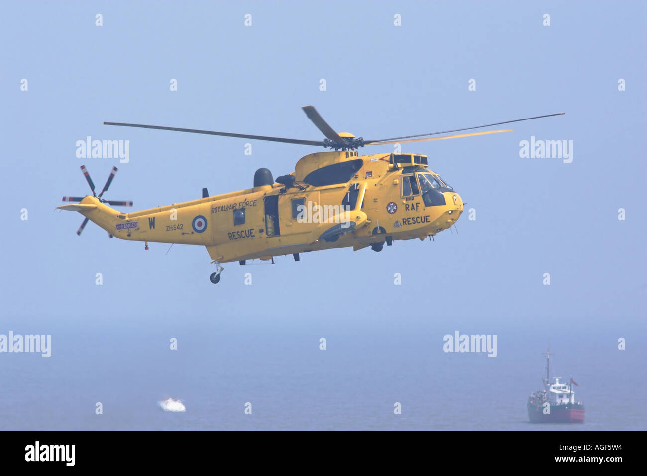 RAF Westland Sea King Ricerca e Salvataggio in elicottero Foto Stock
