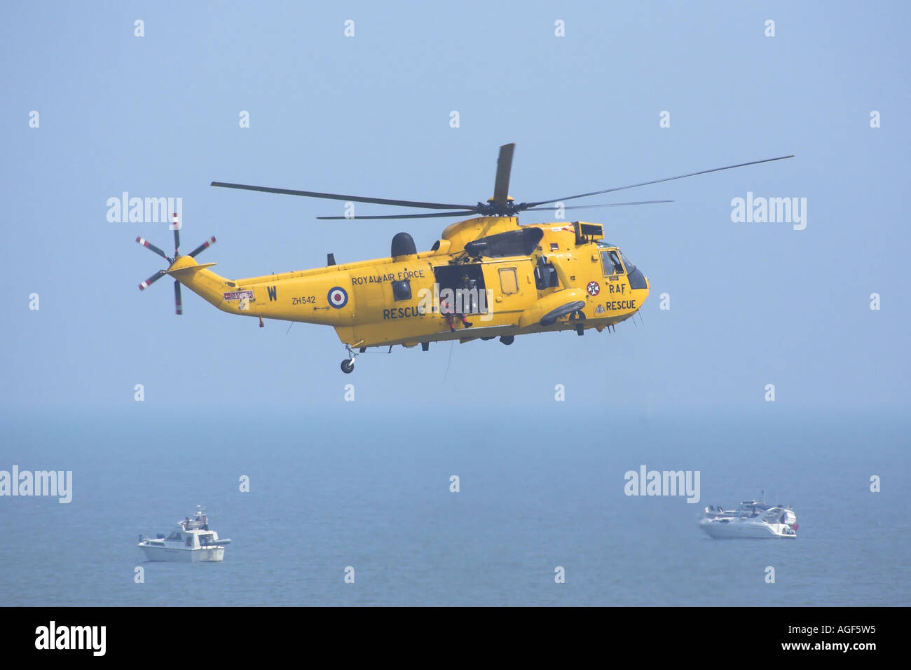 RAF Westland Sea King Ricerca e Salvataggio in elicottero Foto Stock