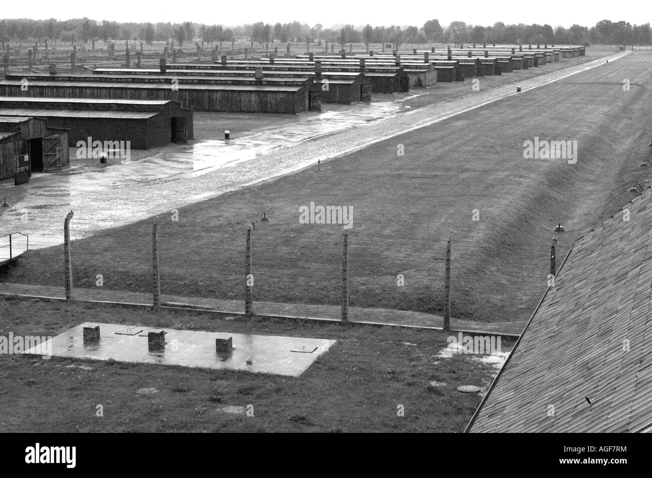 Campo di concentramento nazista di Auschwitz Birkenau, Oswiecim Polonia Foto Stock