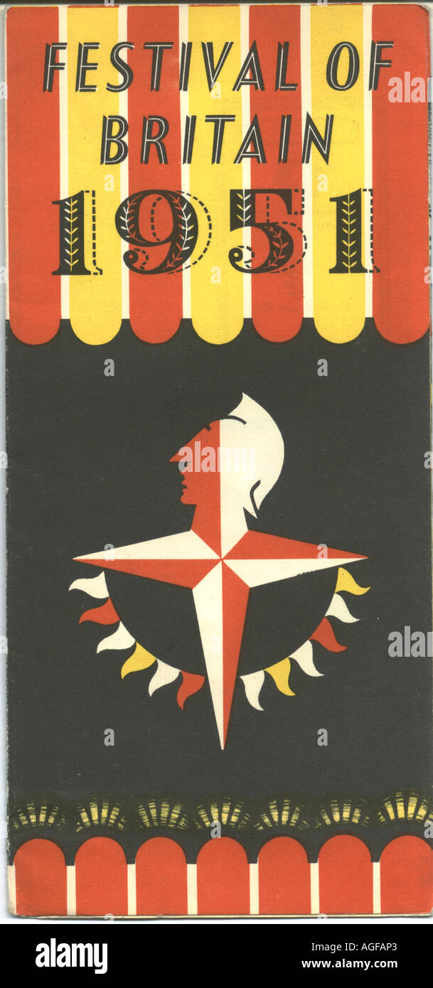 Festival della Bretagna brochure 1951 Foto Stock