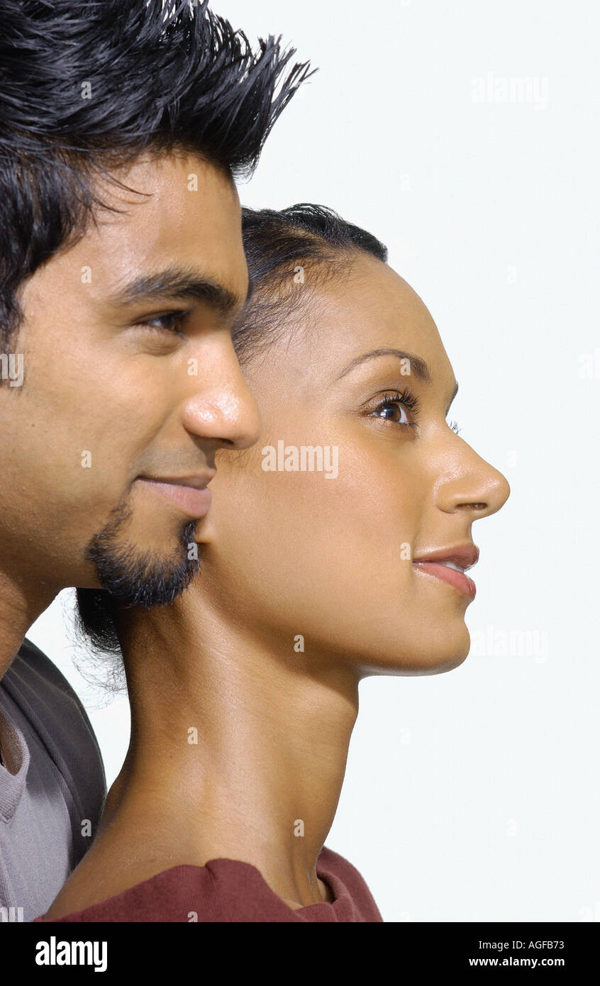 Profilo di coppia asiatica Foto stock - Alamy