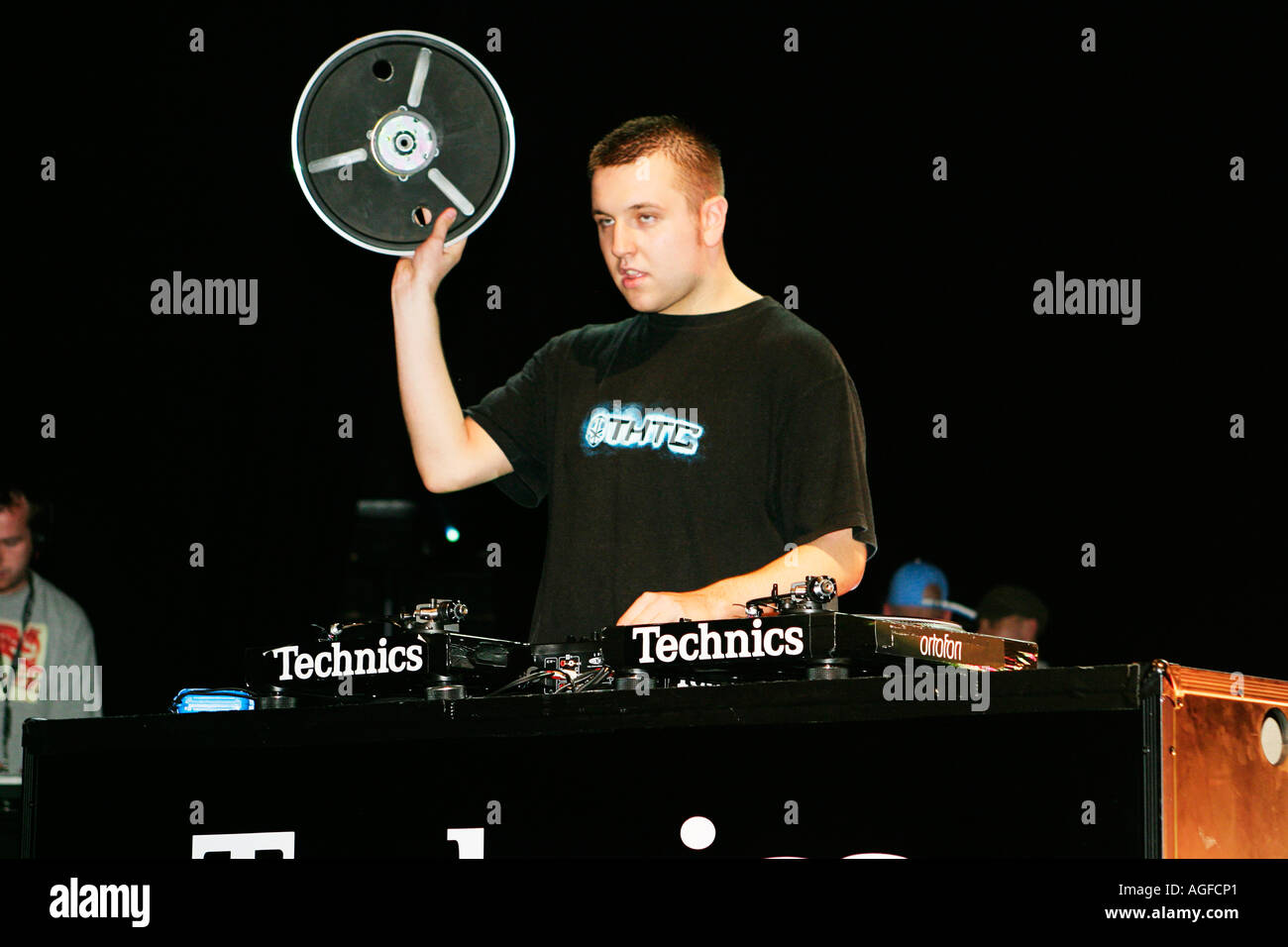 Blakey DAL REGNO UNITO DI ESEGUIRE presso la tecnica DMC World DJ Championships a Hammersmith Apollo Foto Stock