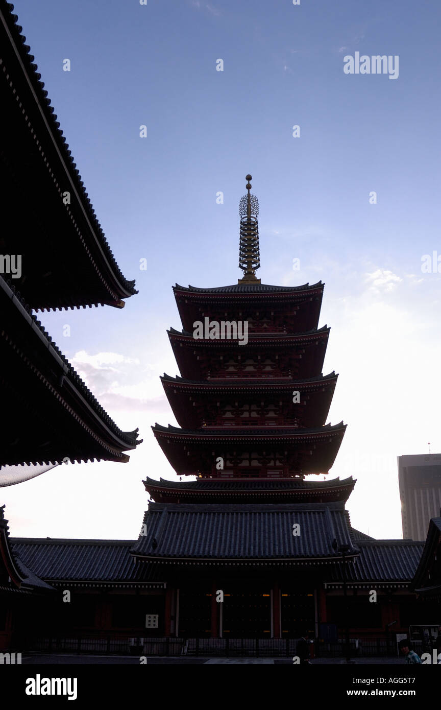 Tempio di Sensoji, Asakusa, Tokyo, Giappone Foto Stock