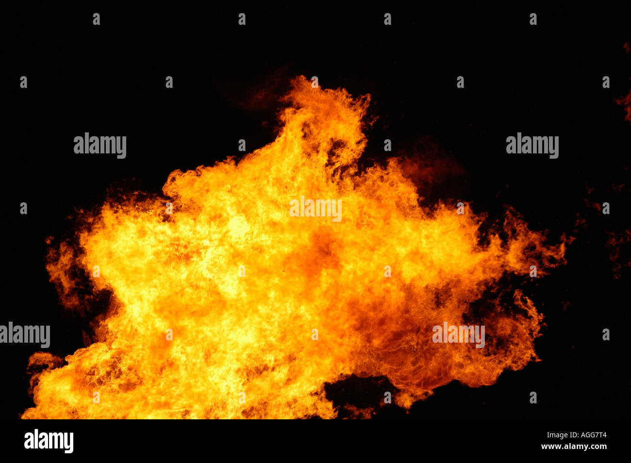 Fiamma di fuoco ardente Foto Stock