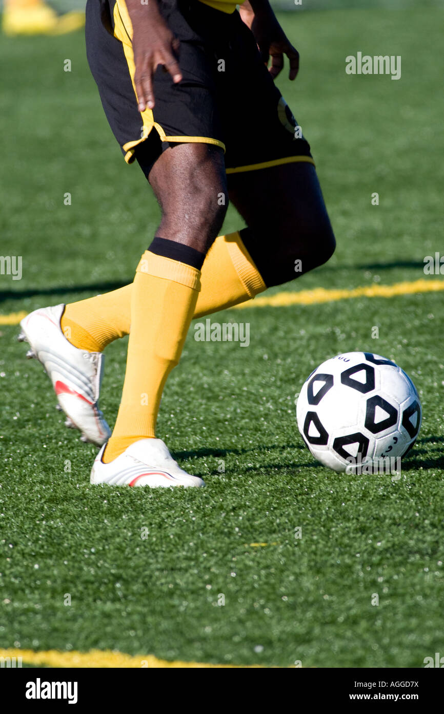 College soccer azione. Foto Stock
