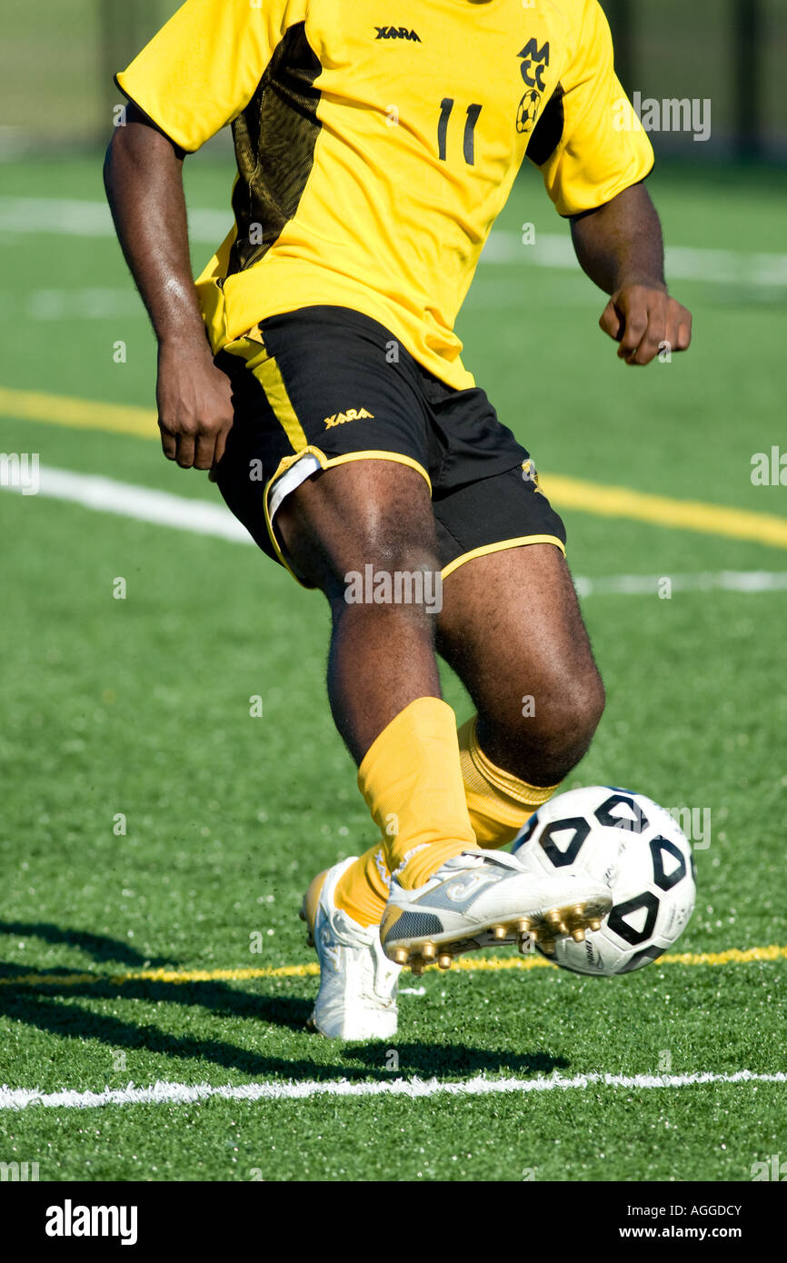 College soccer azione. Foto Stock