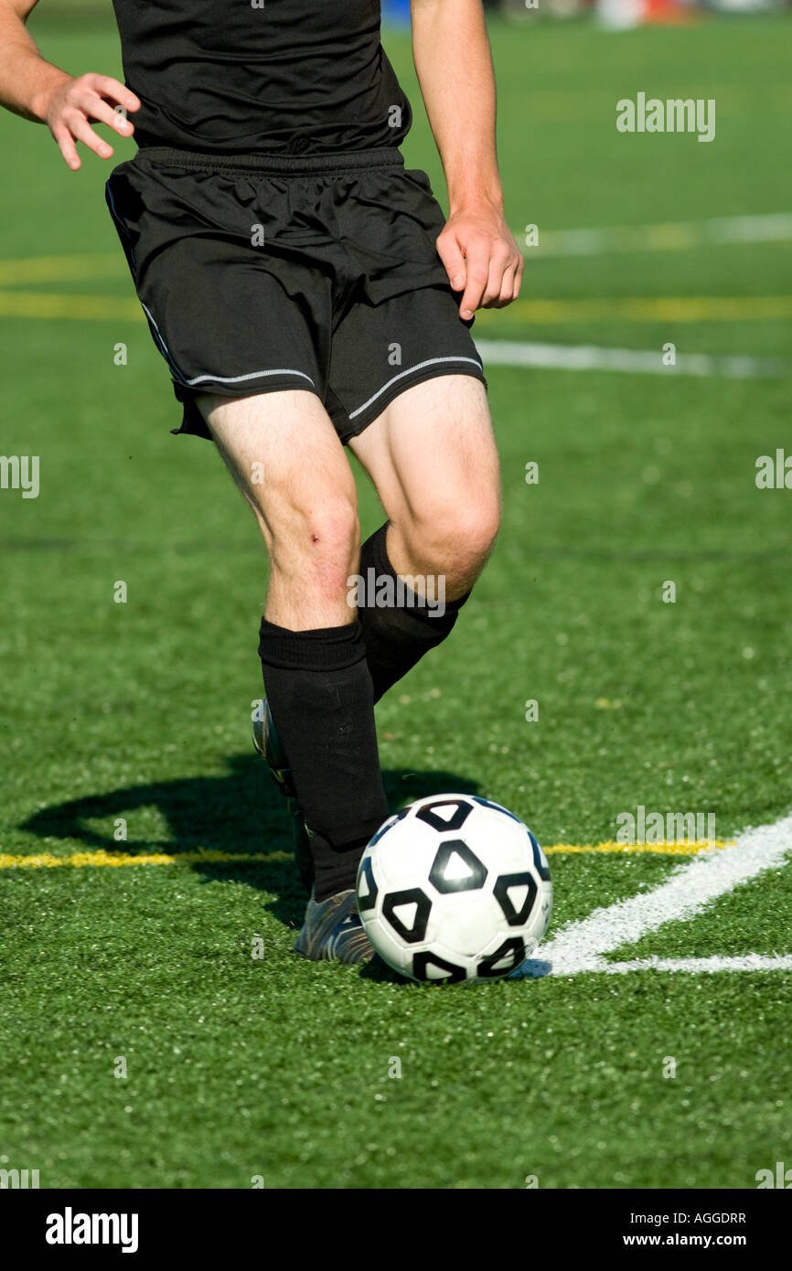 College soccer azione. Foto Stock