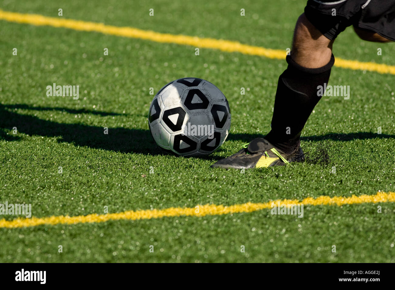 College soccer azione. Foto Stock