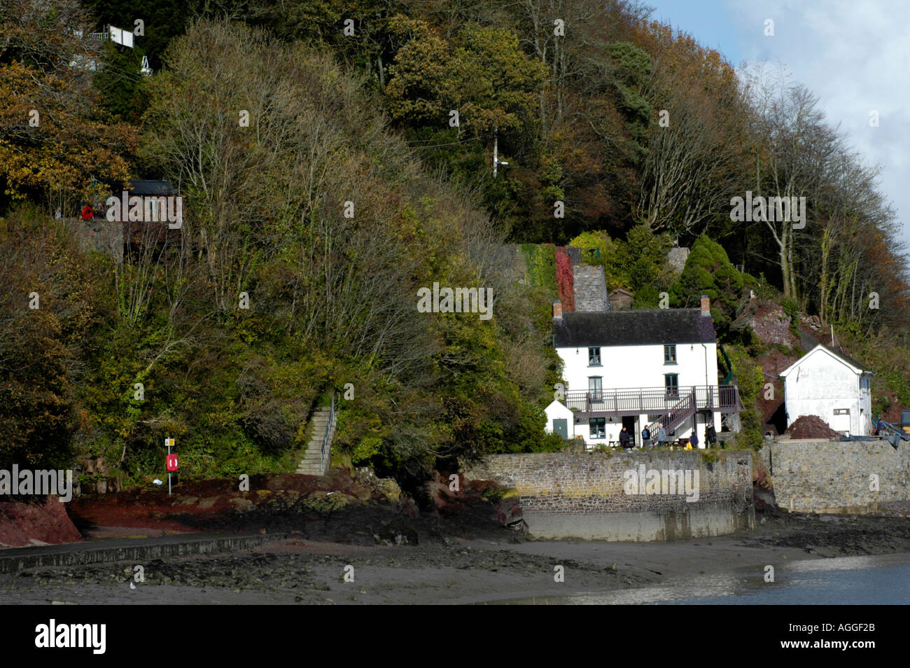 Il Boat House è stata l'ultima dimora del poeta Dylan Thomas e sua moglie Caitlin sull'estuario a Laugharne Carmarthenshire Wales UK Foto Stock
