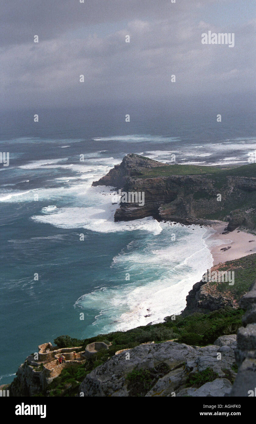 Costa Capo di Buona Speranza in Sud Africa vista in elevazione Foto Stock