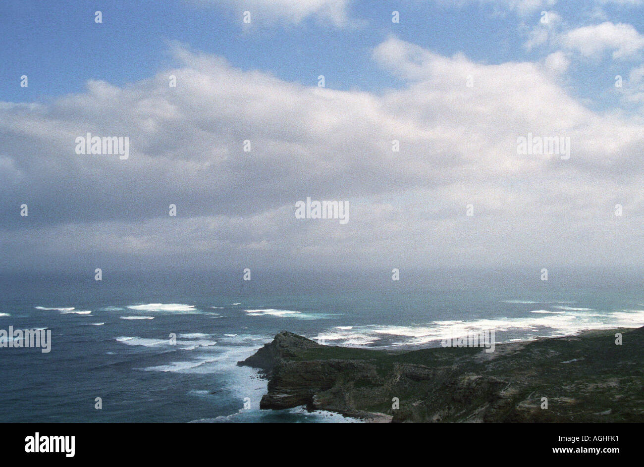 Costa Capo di Buona Speranza in Sud Africa vista in elevazione Foto Stock