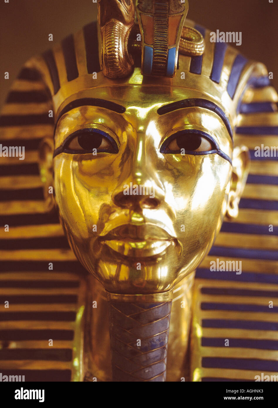Egitto Cairo Museum Tutankhamun Maschera di morte Foto Stock