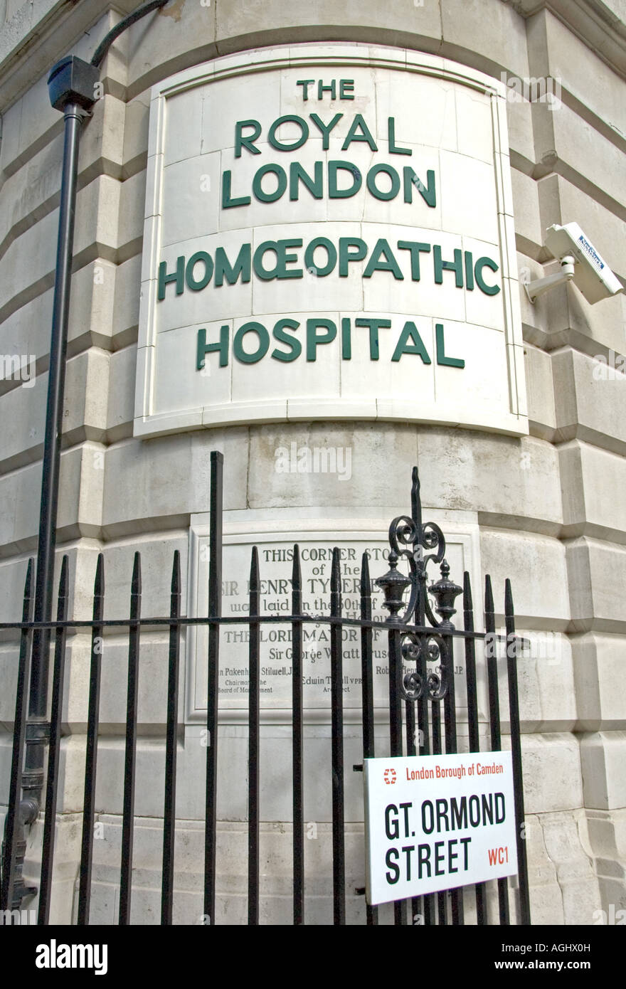 Il Royal London Homoeopathic Hospital ora Royal Hospital di Londra per la medicina integrata Gt Ormond Street England Regno Unito Foto Stock