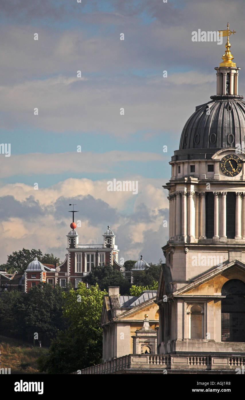 Università di Greenwich e il Royal Observatory di Greenwich Foto Stock