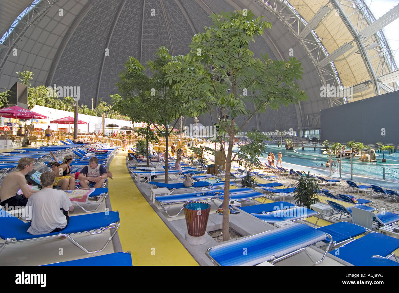 Germania brandeburgo spreeforest vista sulle isole tropicali vicino a cupola krausnick Foto Stock