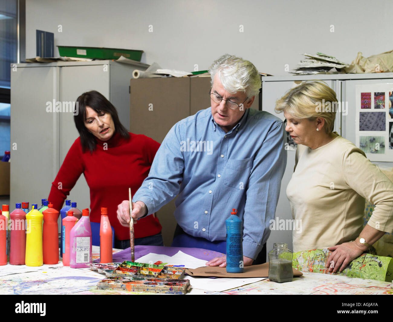 Serata di classe d'arte Foto Stock