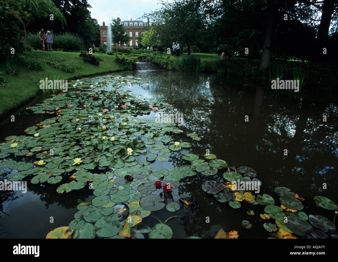 Giardini aperti a Redisham Hall in Suffolk Foto Stock