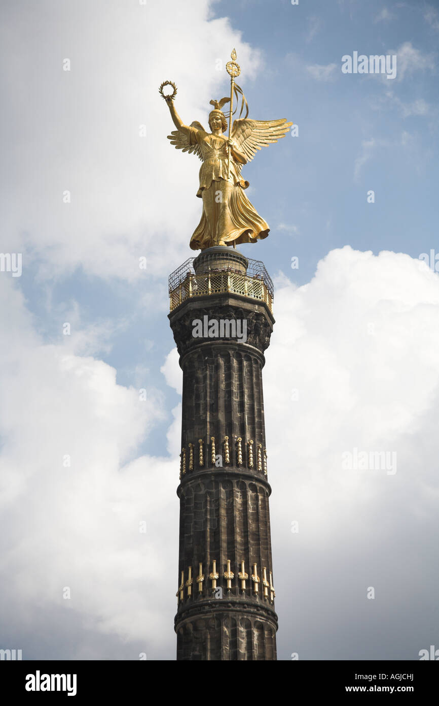 La colonna della vittoria in Grober stern a Berlino. Foto Stock