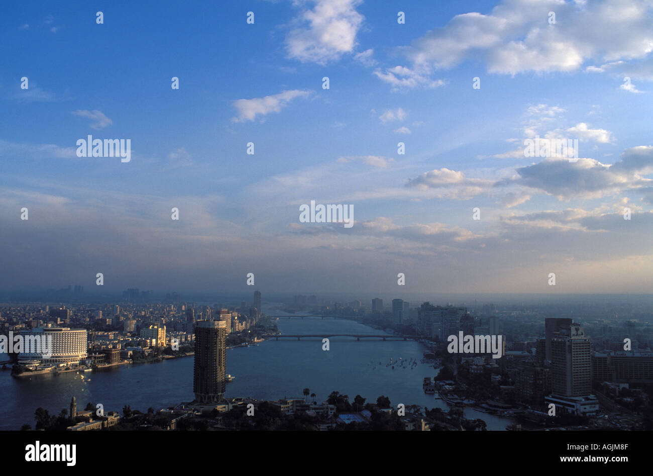 Il Cairo fiume Nilo Foto Stock