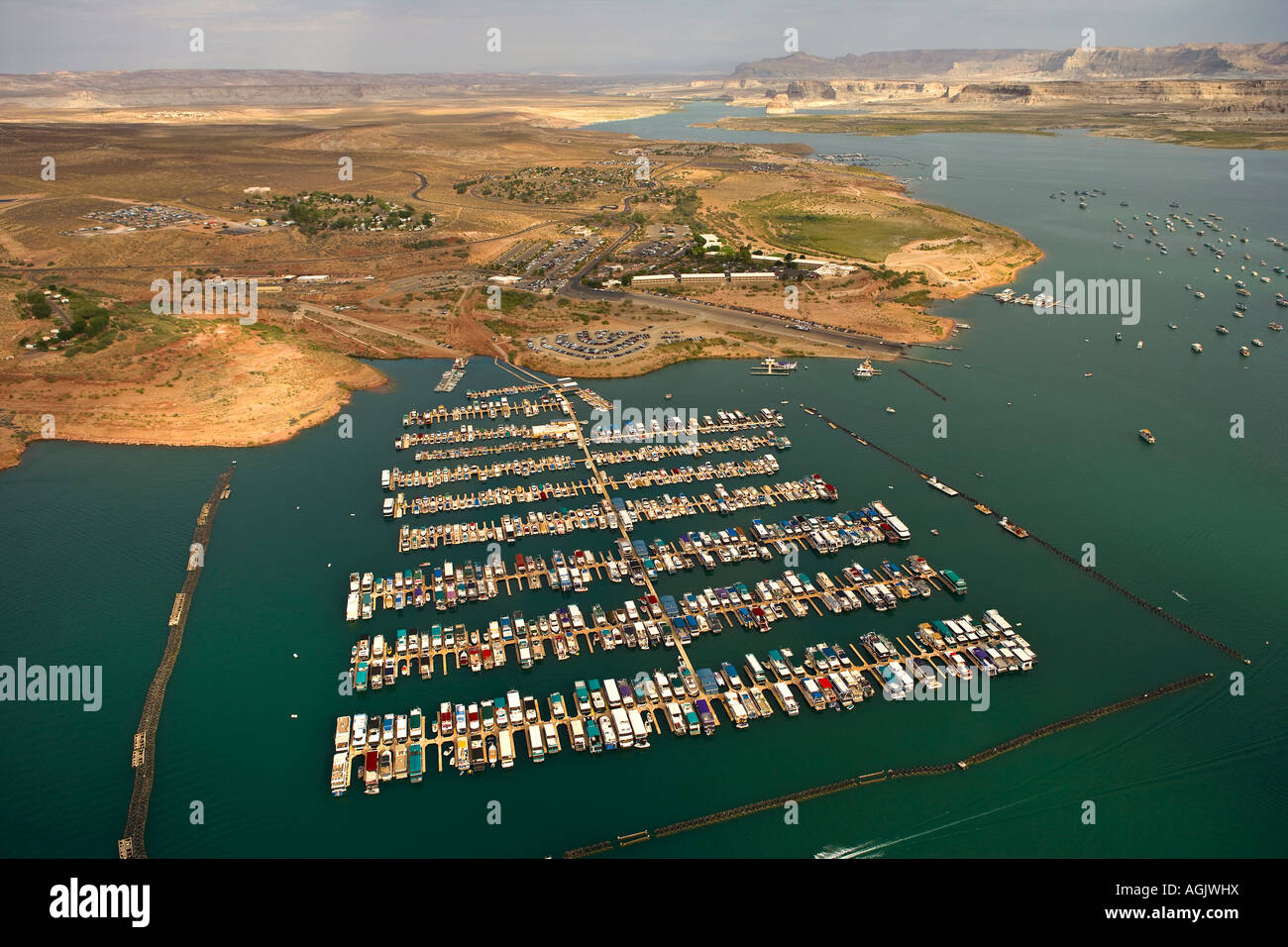 Marina sul Lago Powell Arizona Foto Stock