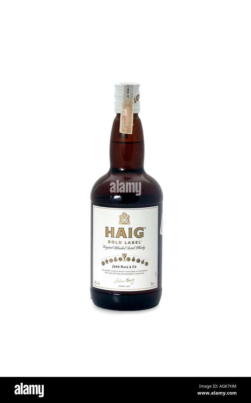 Haig etichetta oro scotch whisky Foto Stock