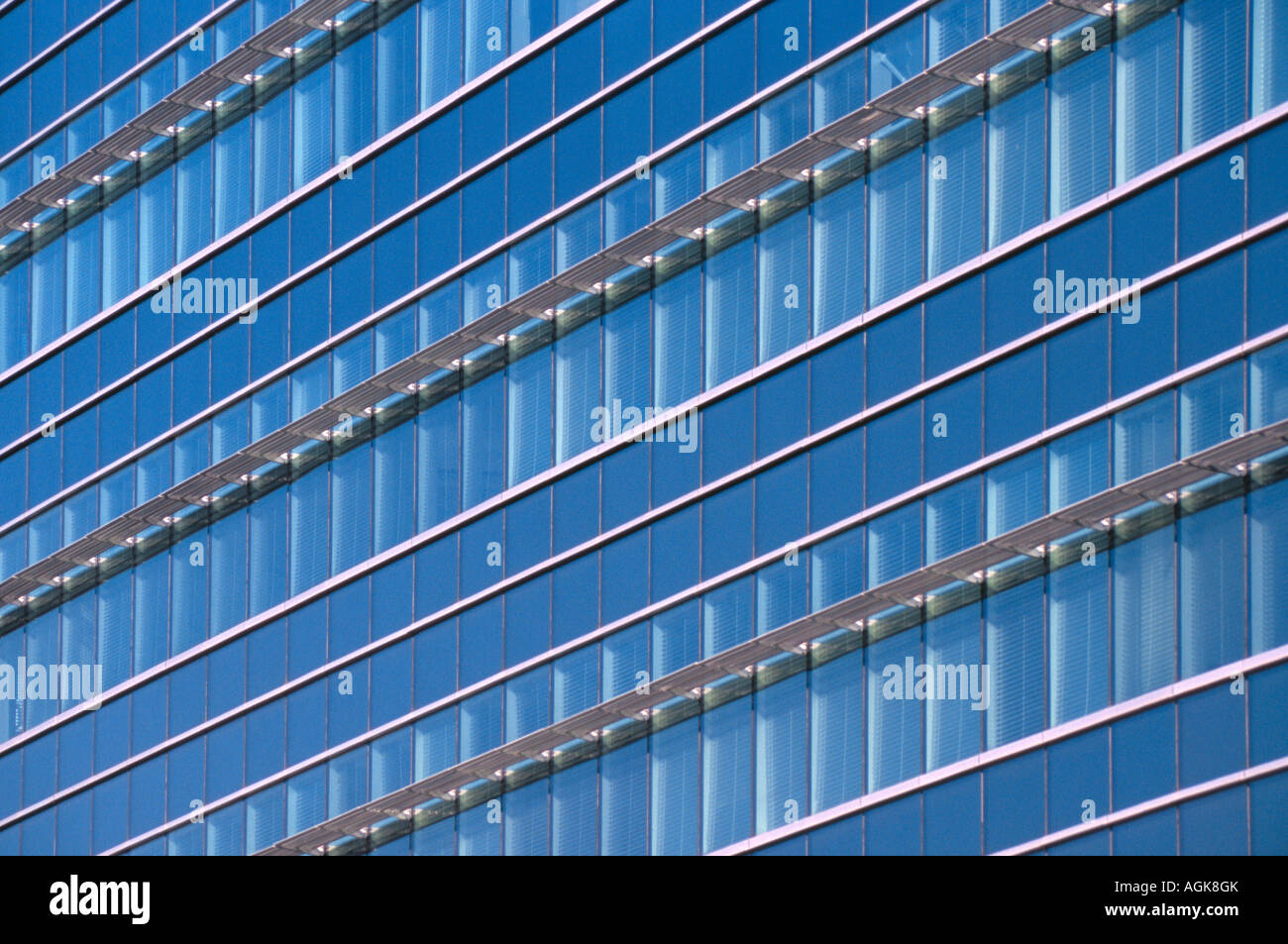 Dettagli architettonici Windows di EPA edificio Denver Colorado USA Foto Stock