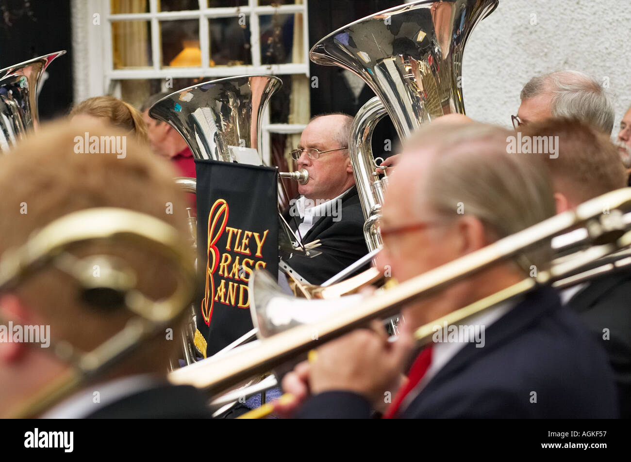 Yorkshire - Otley Brass Band, England Regno Unito Foto Stock