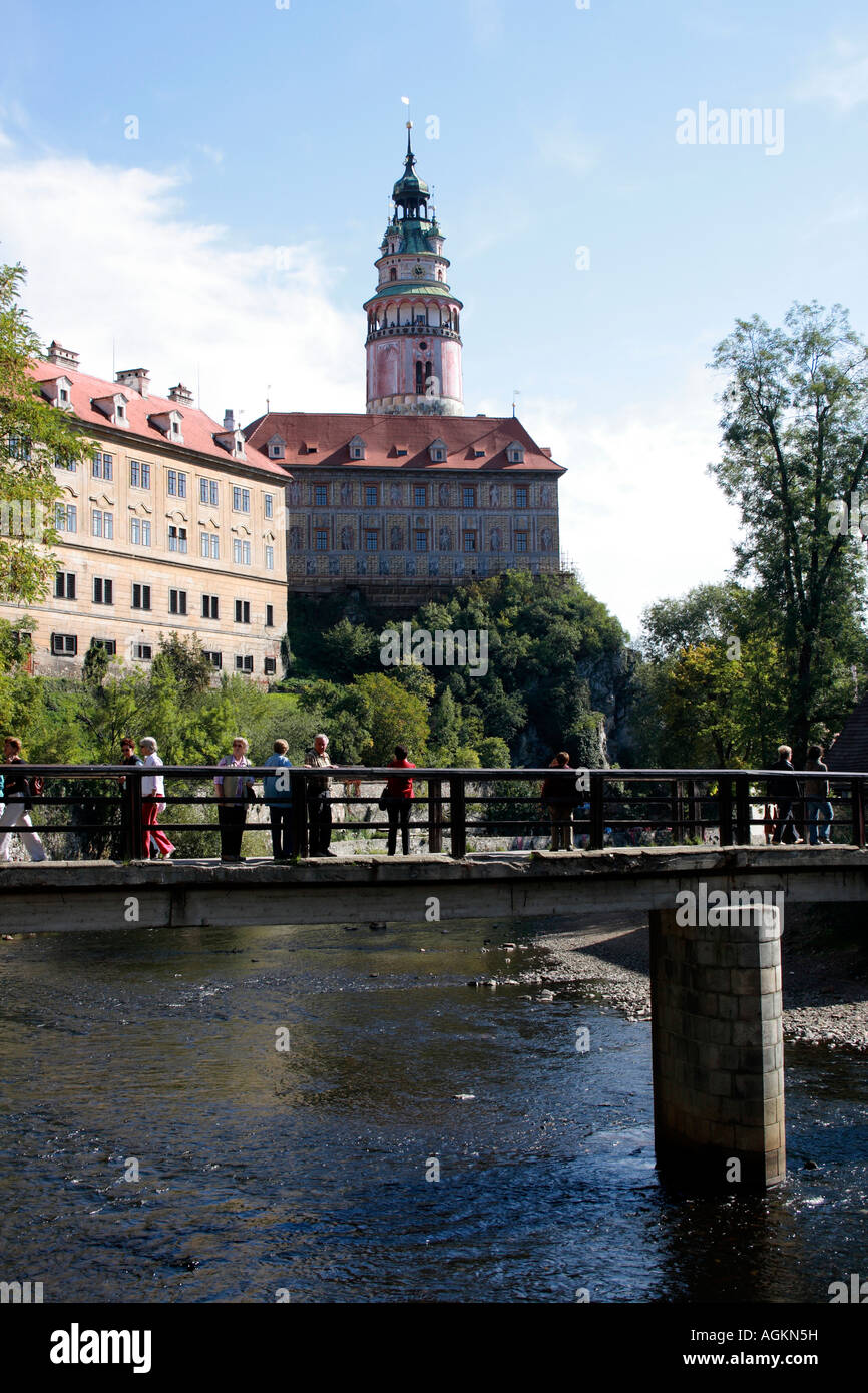 Il Castello di Krumlov Cesky Sud Bohemia Repubblica Ceca. Foto di Willy Matheisl Foto Stock