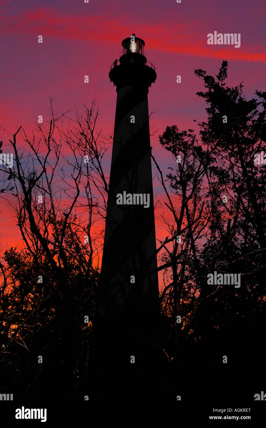 Cape Hatteras lighthouse NC USA Foto Stock
