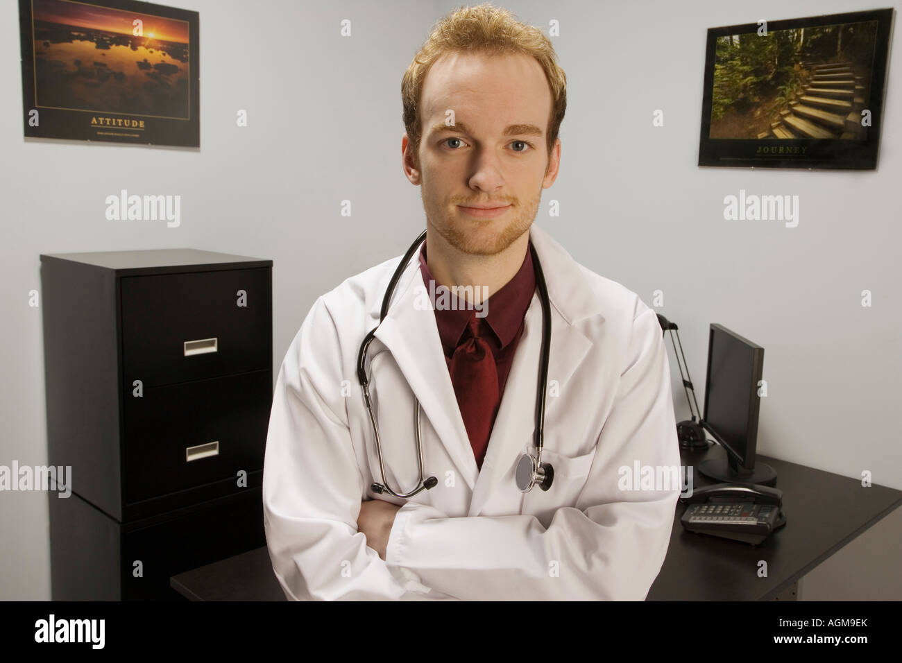 Professionista medico ritratto Foto Stock