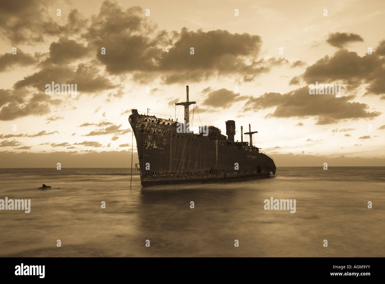 La misteriosa nave greca Foto Stock