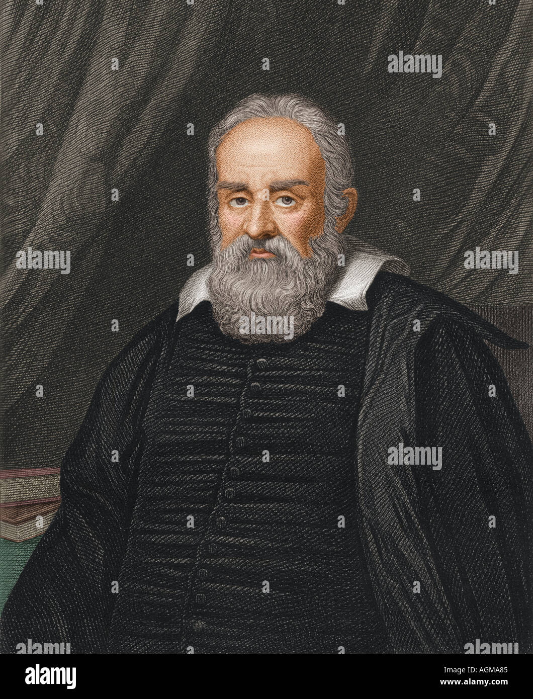 Galileo Galilei (1564-1642), matematico italiano, astronomo e fisico Foto Stock
